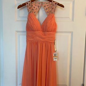 Peach Rhinestone Bee Darlin Prom/evening gown